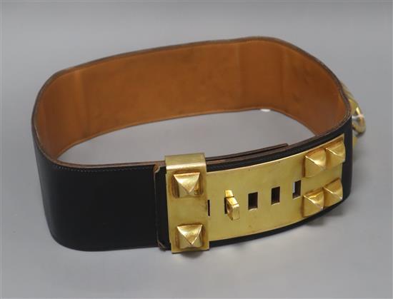 A Hermes dog collar belt length 90cm